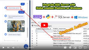 rasa chatbot sql server integration