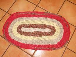 crochet oval rag rug tutorial for