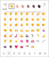 available emojis in microsoft teams