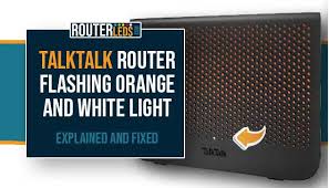 talktalk router flashing orange and