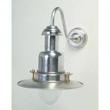 silver fisherman s outdoor wall light