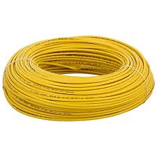 Polycab 6 Sqmm Single Core Pvc Insulated Copper Flexible Cable Yellow Length 100m