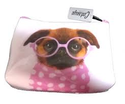 catseye london pink dog cosmetic bag