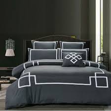luxton charcoal burgess quilt cover set