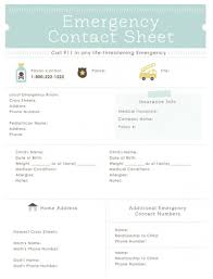 29 Images Of Printable Emergency Contact List Template Office