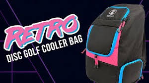 retro disc golf cooler bag 12 can