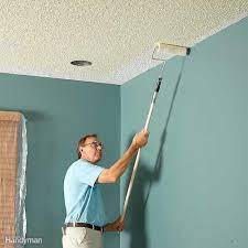 how to paint a ceiling the family
