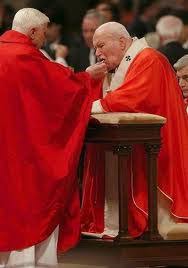 Image result for kneeling to receive communion