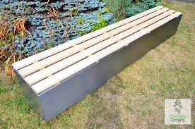 Modern Garden Bench Stainless Steel