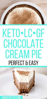 I could not be more happy with how deliciously this pie turned out. Silky Smooth Keto Chocolate Cream Pie Bake It Keto