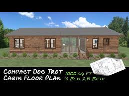 Dog Trot Cabin Floor Plan 1000 Sq Ft