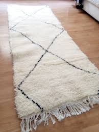runner carpet beni ourain rug tribal