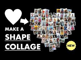 how to make a shape photo collage you