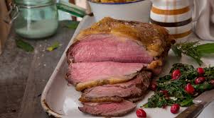roast striploin of beef with port and