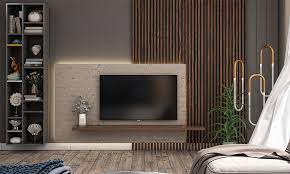 wooden wall design for your living room