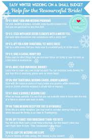 Easy Winter Wedding Tips On A Small Budget