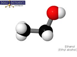 ethanol structure molecular model built