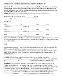 Commercial Sublease Template Commercial Sublease Agreement