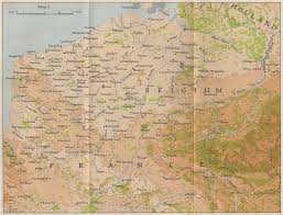 Details About Flanders In 1940 Northern France Belgium Hmso 1953 Old Vintage Map Chart