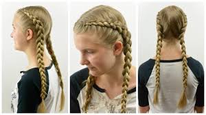 If you braid your hair with squeaky clean hair, it's more likely to be slippery and pieces will be more likely to fall out. Tight Dutch Braids On Yourself Babesinhairland Com Youtube