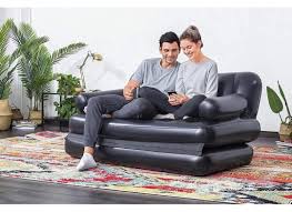 modern black inflatable air sofa bed