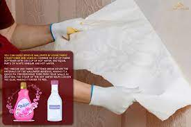 vinegar remove wallpaper easily