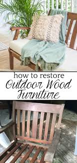 How To Re Wood Outdoor Furniture