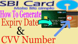 how to generate sbi credit card expiry