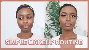 simple dark skin makeup routine