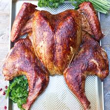 traeger smoked spatch turkey a