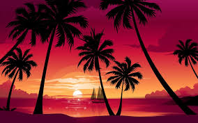 It was made with the simple brush strokes and blending just like the sunset was made. Sunset Wallpaper Drawing