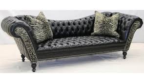 Black And Zebra Curvey Sofa