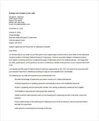 6 Biology Cover Letters Free Samples Examples Format