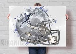 Dallas Cowboys Helmet Poster Canvas