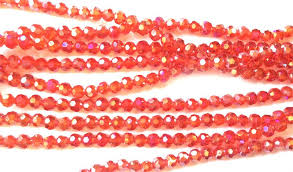 Red Ab 6mm Chinese Crystal Faceted