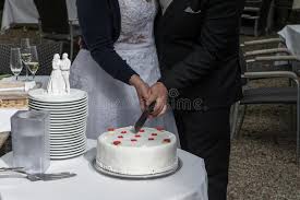 You can do it the romantic way and feed each other sweetly, or you can shove the. Wedding Anniversary Cake Cutting