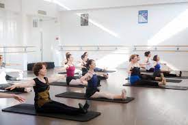 floor barre with professional ballet