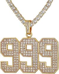 hip hop simulated diamond pendant