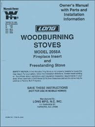 Silent Flame Wood Stove Manual Long Mfg