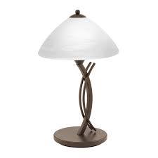 table lamp with alabaster glass shade