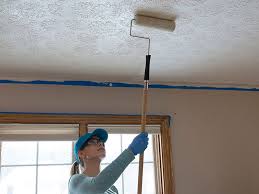 how to paint popcorn ceiling
