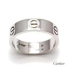 18wg Cartier Love Ring Size 63