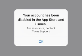fix your account has been disabled in