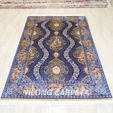 6 x9 handknotted silk area rug home