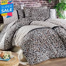 lady moda bed linen set leopard