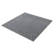 carpet tile velour heavy duty grey