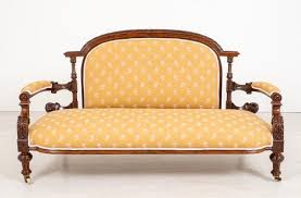 antique victorian couch in walnut 1860