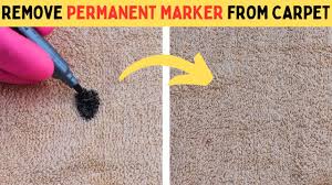 remove permanent marker from carpet