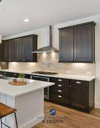 White For Dark Wood Trim Or Cabinets