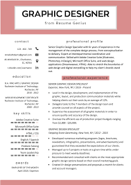 graphic design resume sample & writing